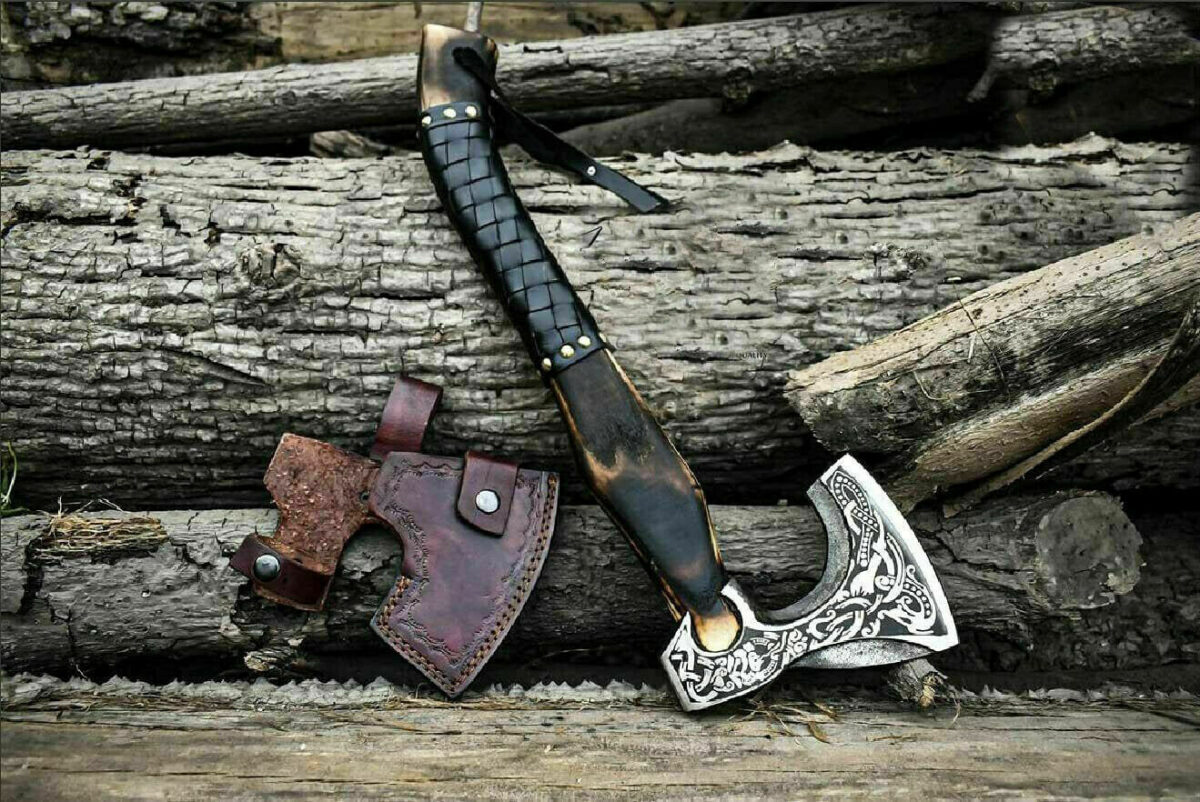 Carbon Steel Viking Axe - Image 5