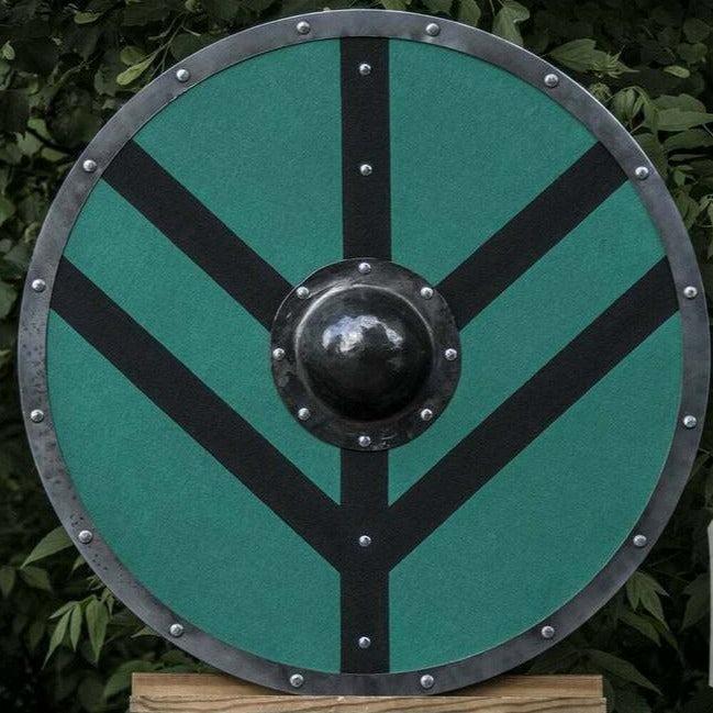 Holzerner Stahlschild Wikinger Runder Schild Rustung Schild