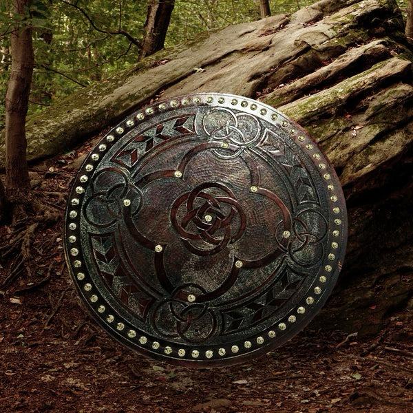 Medieval LARP Shield Case with Round Viking Shield