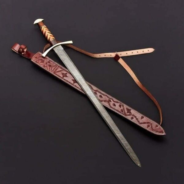 Damascus Steel Vikings Valhalla Sword
