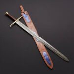 Brown Handle Viking Sword
