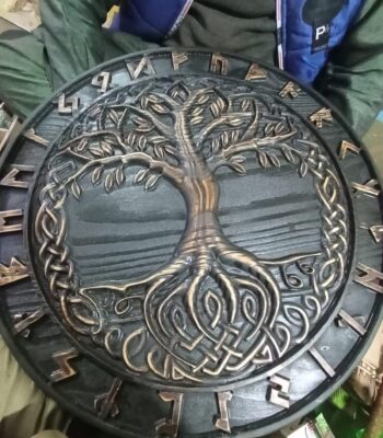 Wooden Hand Made Tree of Life Viking Shield