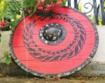 Medieval Viking Wooden Round Dragon Shield