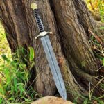 Resin Handle Damascus Mini Sword