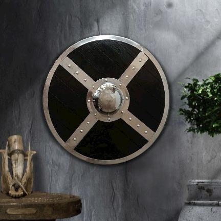 Round Battleworn Norse Battle Larp Shield