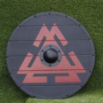 valknut knot of The slain Symbol Handmade Shield