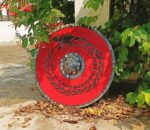 Medieval Viking Wooden Round Dragon Shield, Warrior Larp Reenactment Shield - Image 2