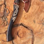 Fenrir Viking Axe Handmade, Nordic Wolf Axe with Sheath