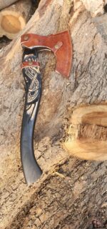 Fenrir Viking Axe Handmade, Nordic Wolf Axe with Sheath - Image 2