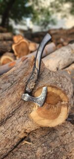Fenrir Viking Axe Handmade, Nordic Wolf Axe with Sheath - Image 5