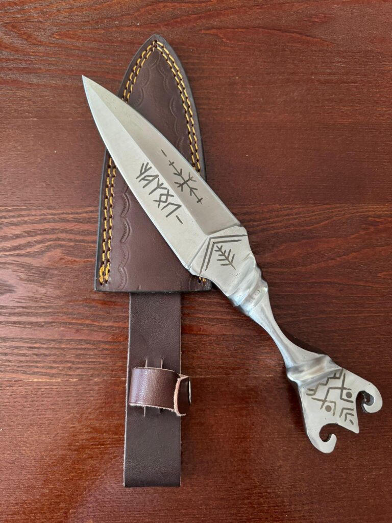 Hand-Forged Viking Runic Dagger